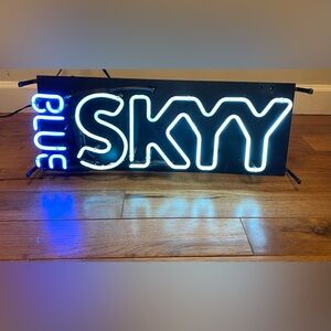 Miller brewing Co BLUE SKYY neon sign